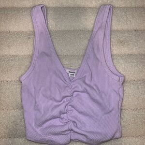 Light purple cropped tank top